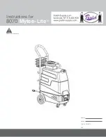 Parish Supply 8070 Mytee-Lite Instructions For Use Manual предпросмотр