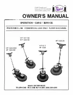 Parish Supply HP 1517 HD Owner'S Manual preview