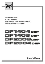 PARK AUDIO DF DSP Series Owner'S Manual preview