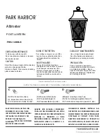 Preview for 1 page of Park Harbor Altimeter Quick Manual
