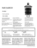 Preview for 1 page of Park Harbor Ambler Quick Start Manual