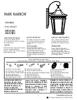 Preview for 1 page of Park Harbor FOXFIELD PHEL5101BLK Manual