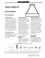Park Harbor PHHL6401LEDBN/MB Installation Sheet предпросмотр