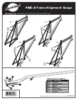 Park Tool FAG-2 Ouick Installation Manual предпросмотр