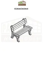 Preview for 1 page of PARK WAREHOUSE 4ft Deluxe Park Bench Manual
