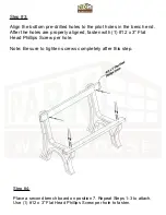 Preview for 6 page of PARK WAREHOUSE 4ft Deluxe Park Bench Manual