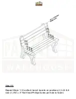 Предварительный просмотр 7 страницы PARK WAREHOUSE 4ft Deluxe Park Bench Manual