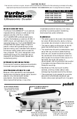 Preview for 1 page of parkell TurboSENSOR D560-110 Instructions For Use Manual