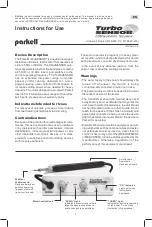 parkell TurboSensor + Instructions For Use Manual preview