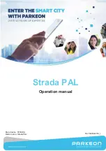 Parkeon Strada PAL Operation Manual предпросмотр