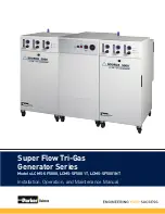 Предварительный просмотр 1 страницы Parker Balston Super Flow Tri-Gas Generator Series Installation, Operation And Maintenance Manual