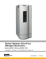 Preview for 1 page of Parker Balston Ultra Pure HPN2-1100 Installation, Operation And Maintenance Manual