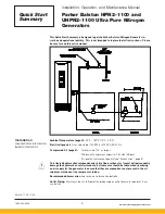 Preview for 2 page of Parker Balston Ultra Pure HPN2-1100 Installation, Operation And Maintenance Manual