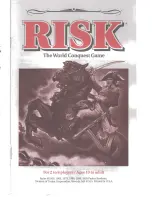 Parker Brothers Risk The World Conquest Game Manual preview