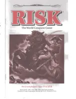 Предварительный просмотр 1 страницы Parker Brothers Risk The World Conquest Game Manual