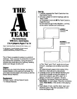 Parker Brothers The A-Team Manual preview