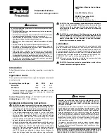 Предварительный просмотр 1 страницы Parker Pneumatic 250B Series Installation & Service Instructions