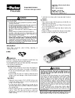 Parker Pneumatic MPS-9 Series Installation & Service Instructions предпросмотр