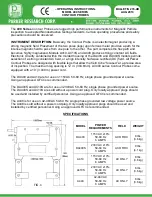 Preview for 1 page of Parker Research Corp 400 Series Operating Instructions
