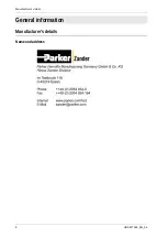 Preview for 6 page of Parker Zander HDK-MT 10-100 Operating Instructions Manual