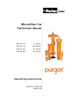 Parker Zander PURGAS TGA 104-118 Operating Instructions Manual preview