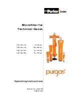 Preview for 1 page of Parker Zander PURGAS TGA 104-118 Operating Instructions Manual