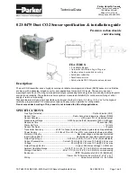 Preview for 1 page of Parker 023-0475 Specification & Installation Manual