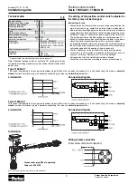 Предварительный просмотр 2 страницы Parker 116942-01 Series Installation Manual