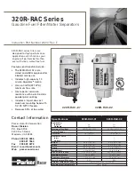 Parker 320R-RAC Series Instructions preview