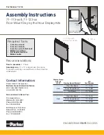 Parker 71-113 Series Assembly Instructions preview