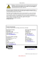 Preview for 3 page of Parker ACR9000 Installation Manual