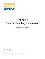 Preview for 2 page of Parker BAYSIDE GM Series Product Manual