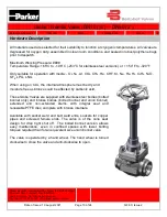 Preview for 10 page of Parker Bestobell Valves IOM 002 Installation, Operation And Maintenance Manual