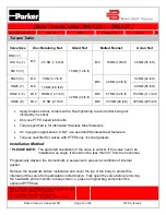 Preview for 12 page of Parker Bestobell Valves IOM 002 Installation, Operation And Maintenance Manual