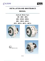 Предварительный просмотр 1 страницы Parker Calzoni  MRE Series Installation And Maintenance Manual