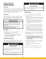 Preview for 8 page of Parker CRYSTAL-AIRE Owner'S Manual