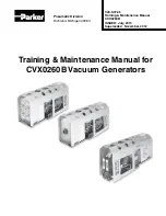 Parker CVX0260B Training & Maintenance Manual preview