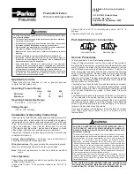 Preview for 2 page of Parker CW Series Service Instructions Manual