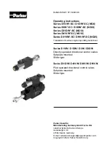 Parker D1VW -SC Series Operating Instructions Manual предпросмотр