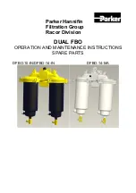 Preview for 1 page of Parker DUAL FBO Series Operation And Maintenance Instructions Spare Parts