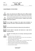 Preview for 18 page of Parker DUAL FBO Series Operation And Maintenance Instructions Spare Parts