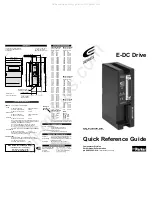 Предварительный просмотр 1 страницы Parker E Series Quick Reference Manual