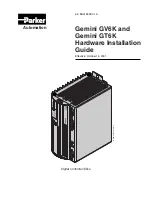 Preview for 1 page of Parker Gemini GV6K Series Hardware Installation Manual