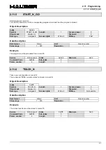 Preview for 61 page of Parker Hauser COMPAX-M Series Interface Manual