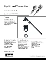 Parker HBLT-A1 Product Bulletin preview