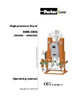 Parker HDK-CNG 1200/250 Operating Manual preview