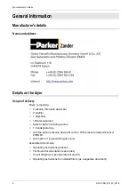 Предварительный просмотр 8 страницы Parker HDK-CNG Series Operating Manual