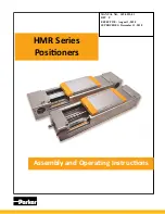 Preview for 1 page of Parker HMR Series Assembly And Operating Instructions Manual