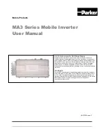 Parker MA3 Series User Manual preview