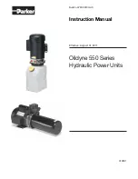 Preview for 1 page of Parker Oildyne 550 Series Instruction Manual